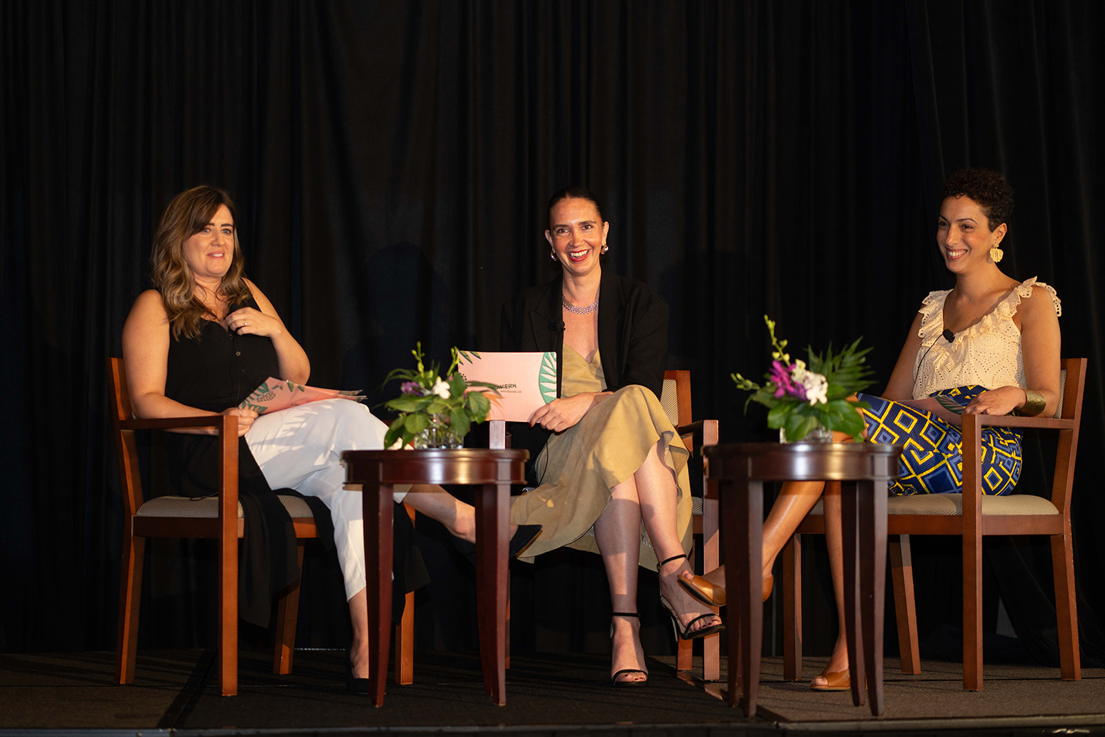 3 women sitting