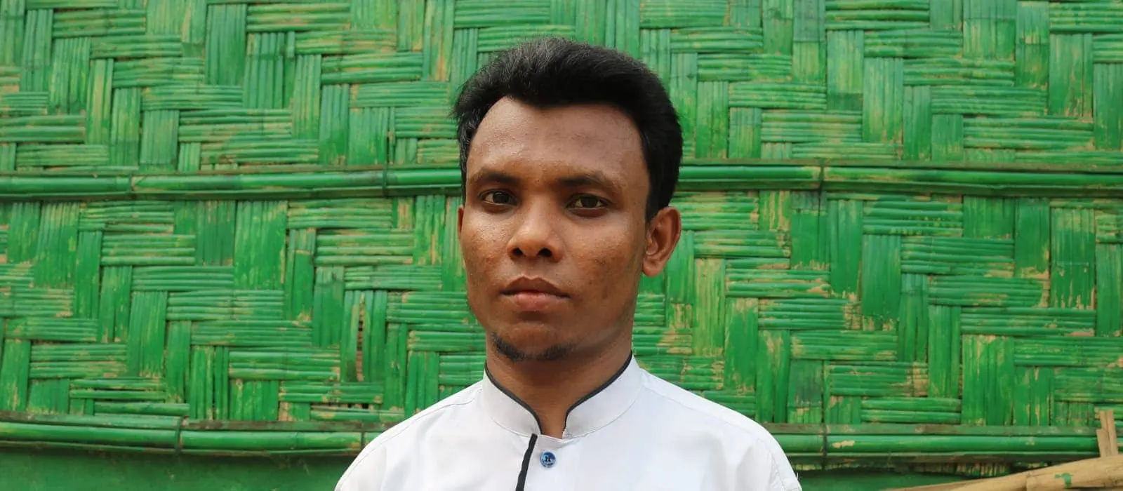 Amir* is a refugee and a volunteer at one of Concern's nutrition centers in Cox's Bazar, Bangladesh.