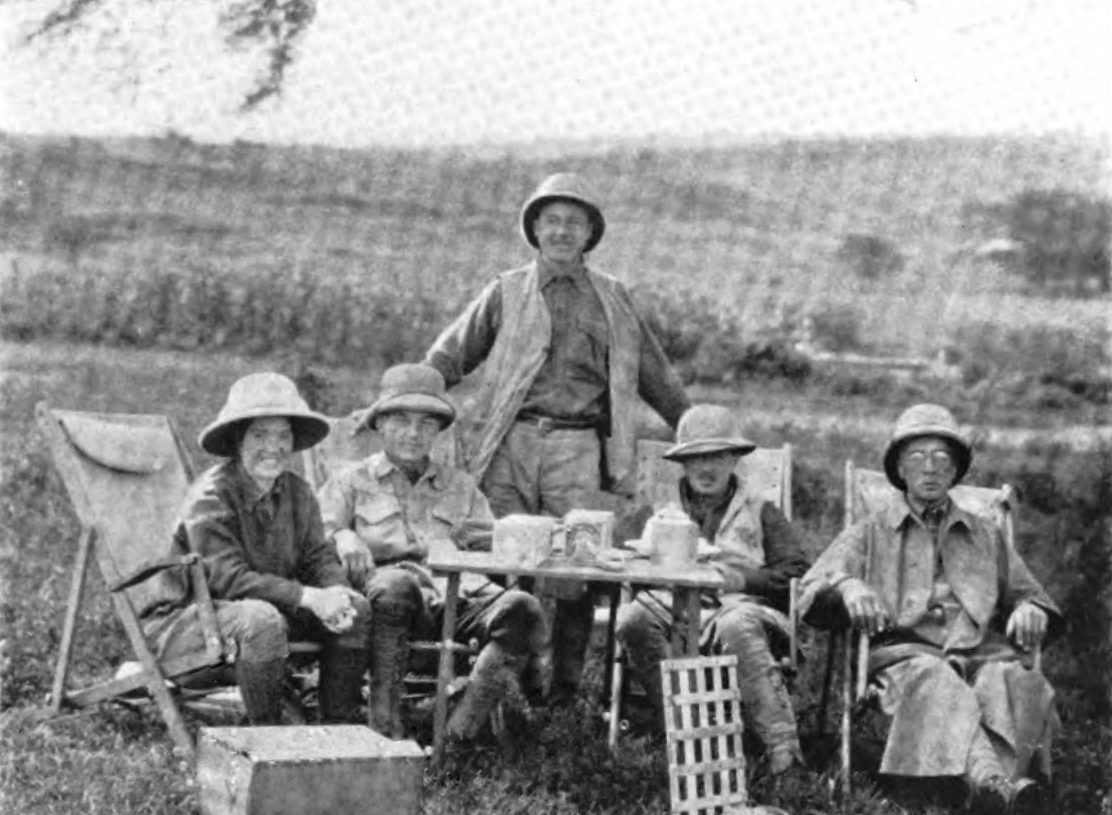A British hunting party in Kenya, 1923.