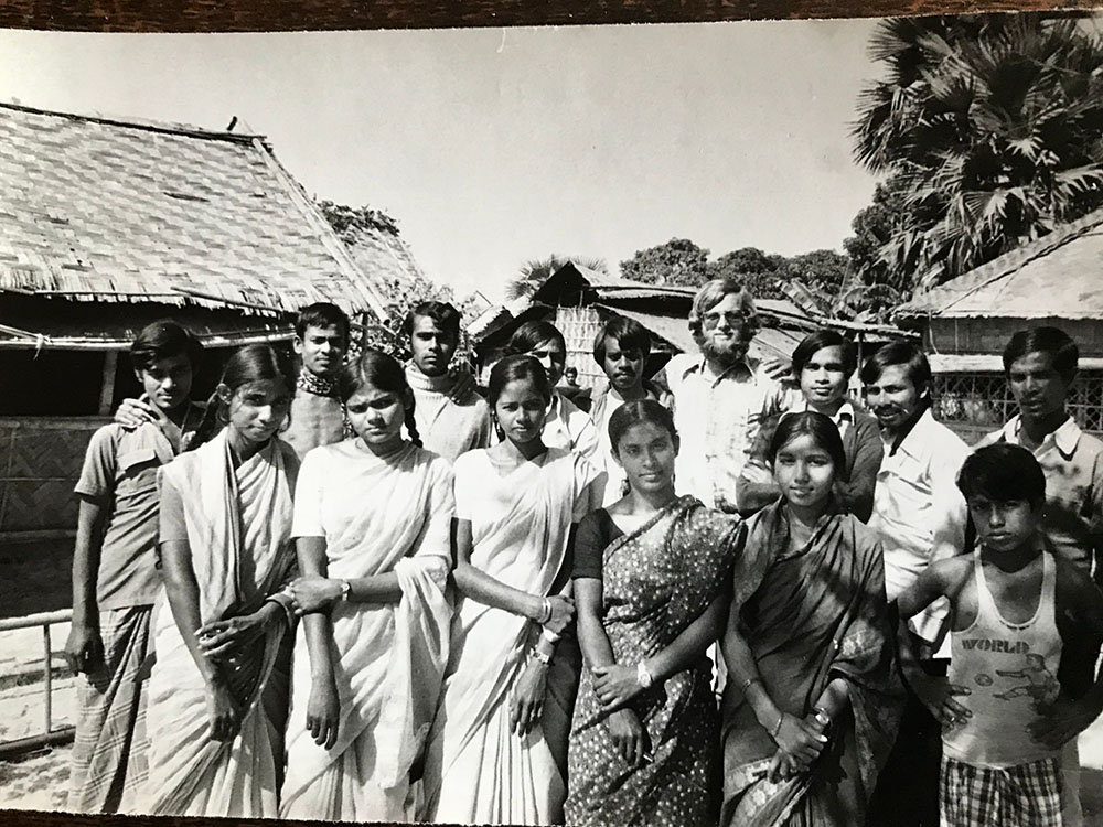 doctor keith west with a group in bangladesh
