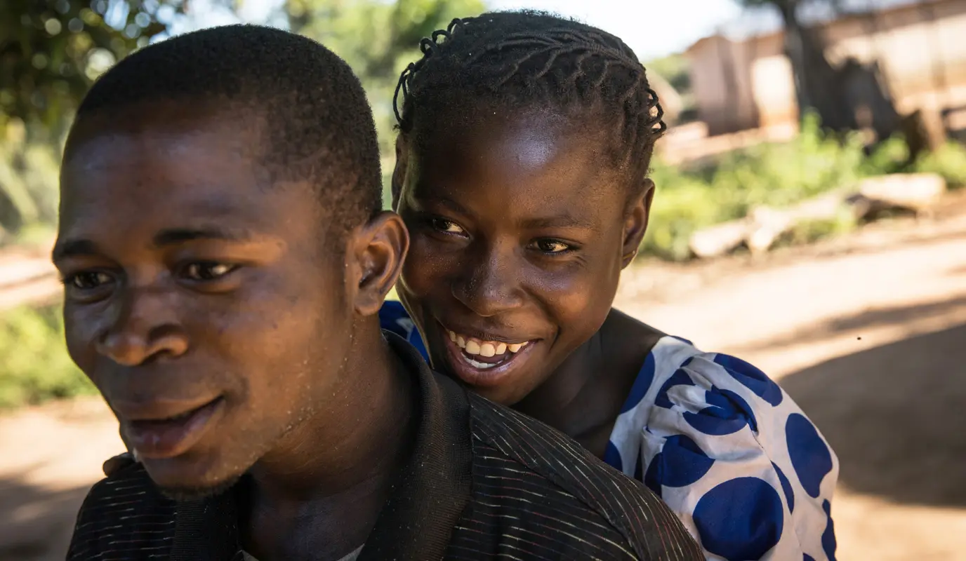George Mukaly Ngoyi, 31, & Natalie Ngoyi, 20, a married couple in Manono Territory, DRC.