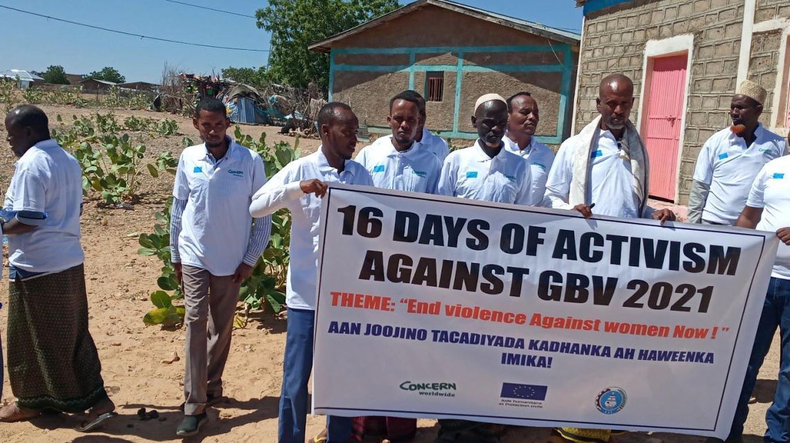 In Somali region, Ethiopia 50 participants from Woreda Bureau Head, Women Association, Youth Association, traditional leader, religious leader, members of Communities and others were present to celebrate 16 Days of Activism Against Gender Based Violence. (Photo: Concern Worldwide)