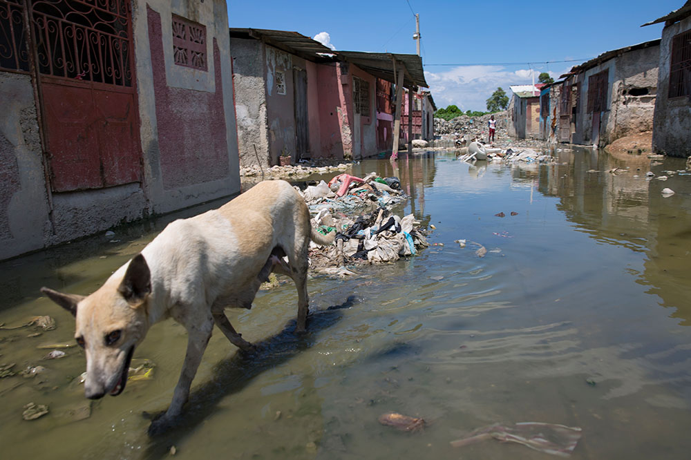 Flooding in Cité Soleil Haiti