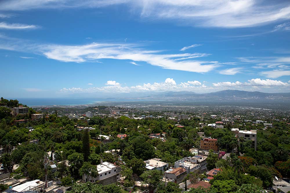 Port-au-Prince Haiti from high