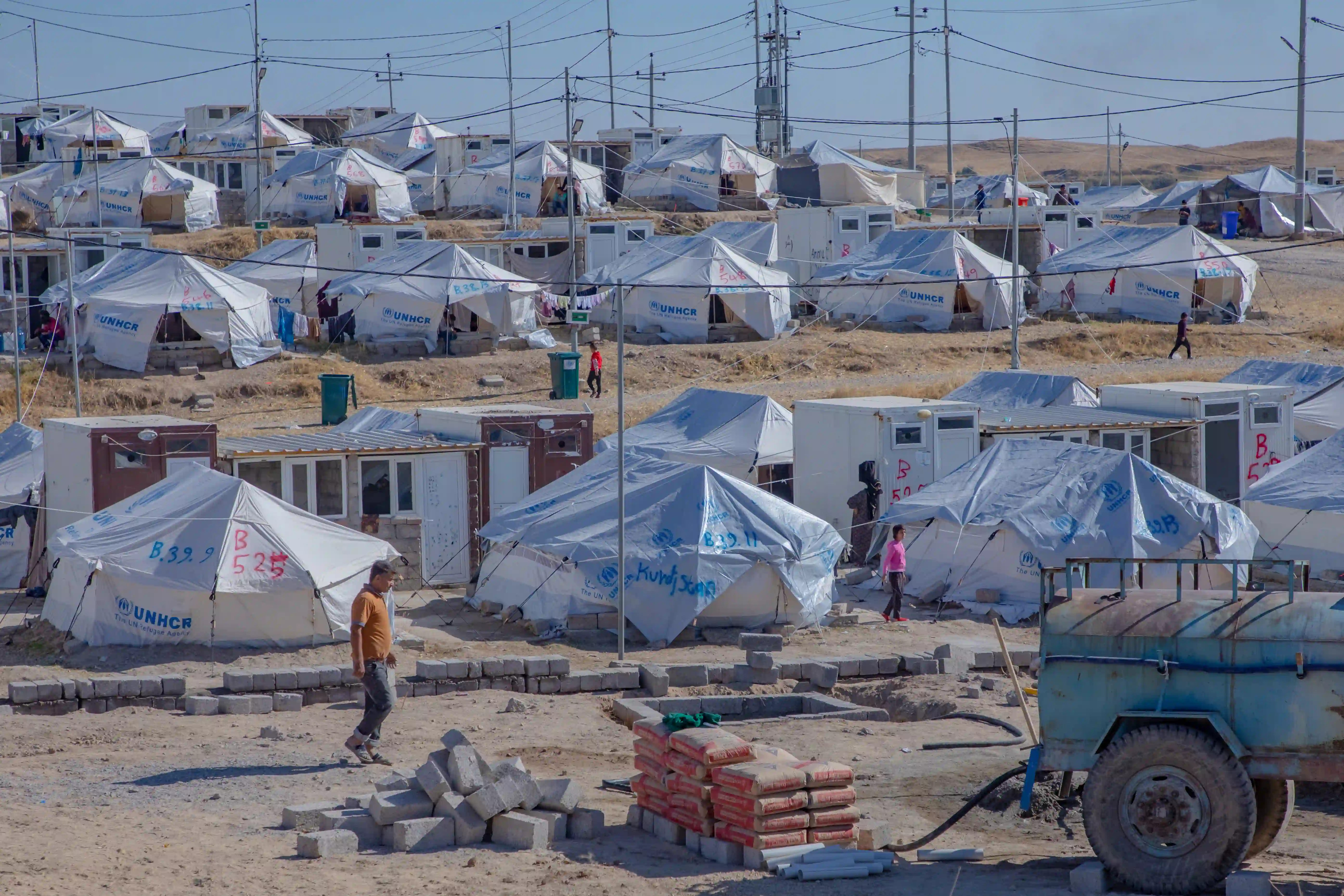 Displacement camp in Iraq.