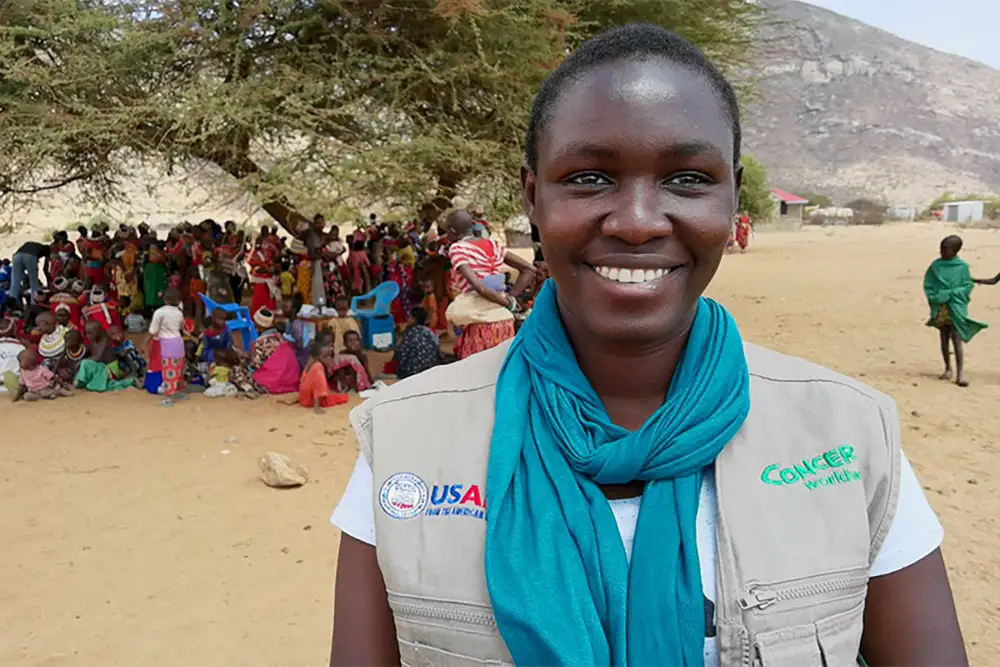 Concern staff member in Kenya