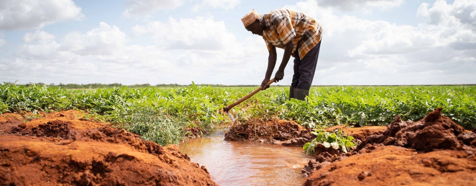 Irrigation trench in Kenya