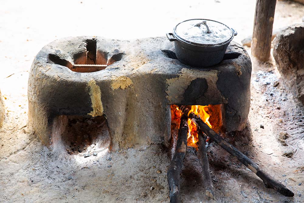 An eco-stove in Liberia