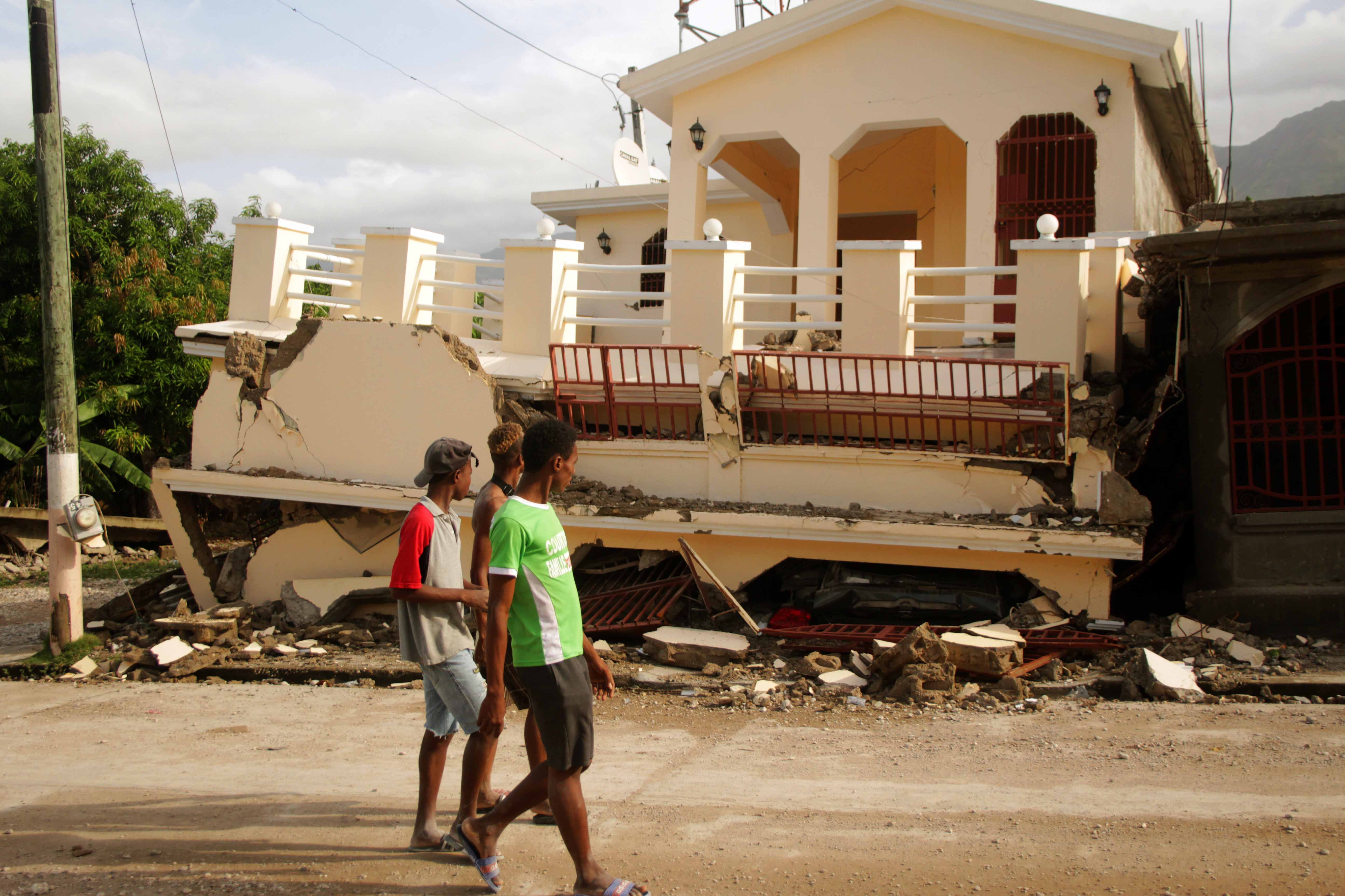 Aftermath of the 2021 earthquake in Haiti.