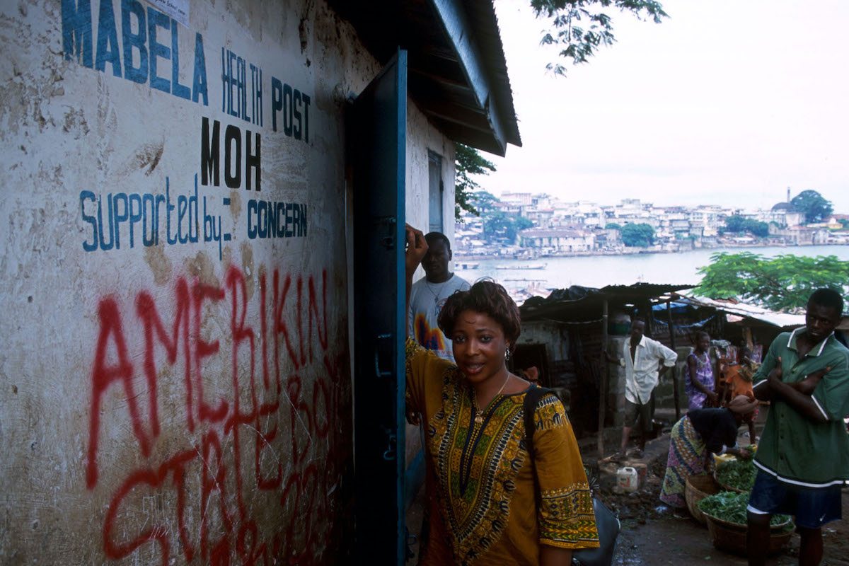 The Concern-supported Marbella Health Post, a clinic in the informal settlements of Freetown. 