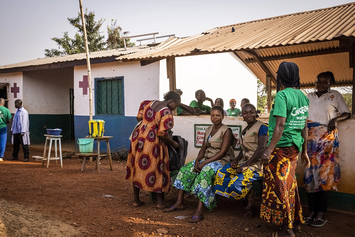 Concern community health workers at a clinic in Boyali, Central African Republic. (Photo: Ed Ram/Concern Worldwide)