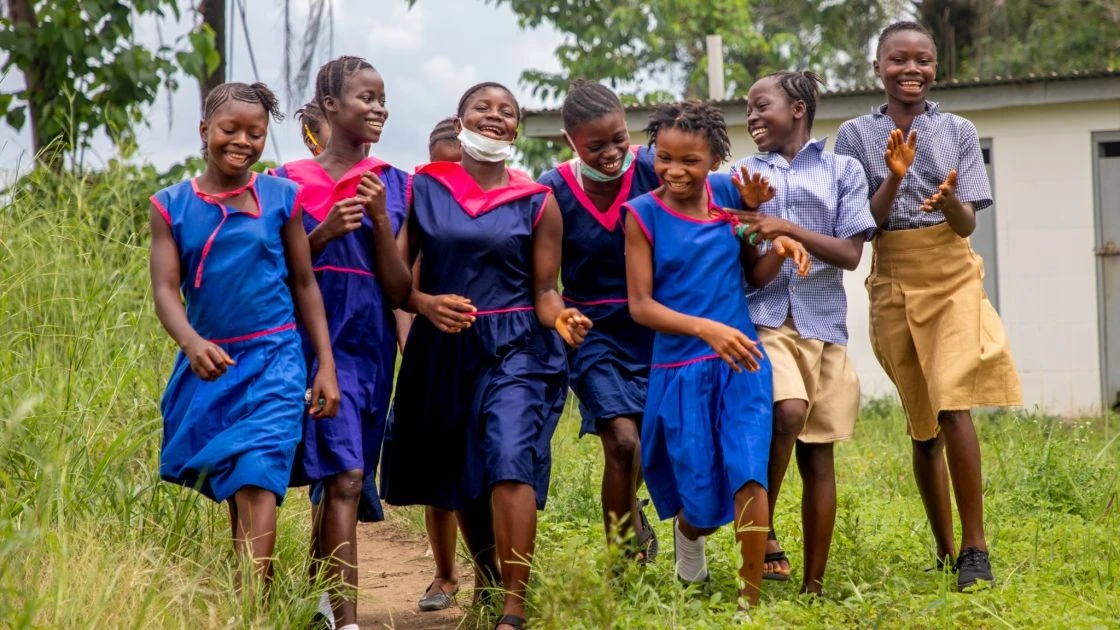 Students at Benevolent Islamic PRI School in Yele town, Sierra Leone. (Photo: Gavin Douglas/ Concern Worldwide)