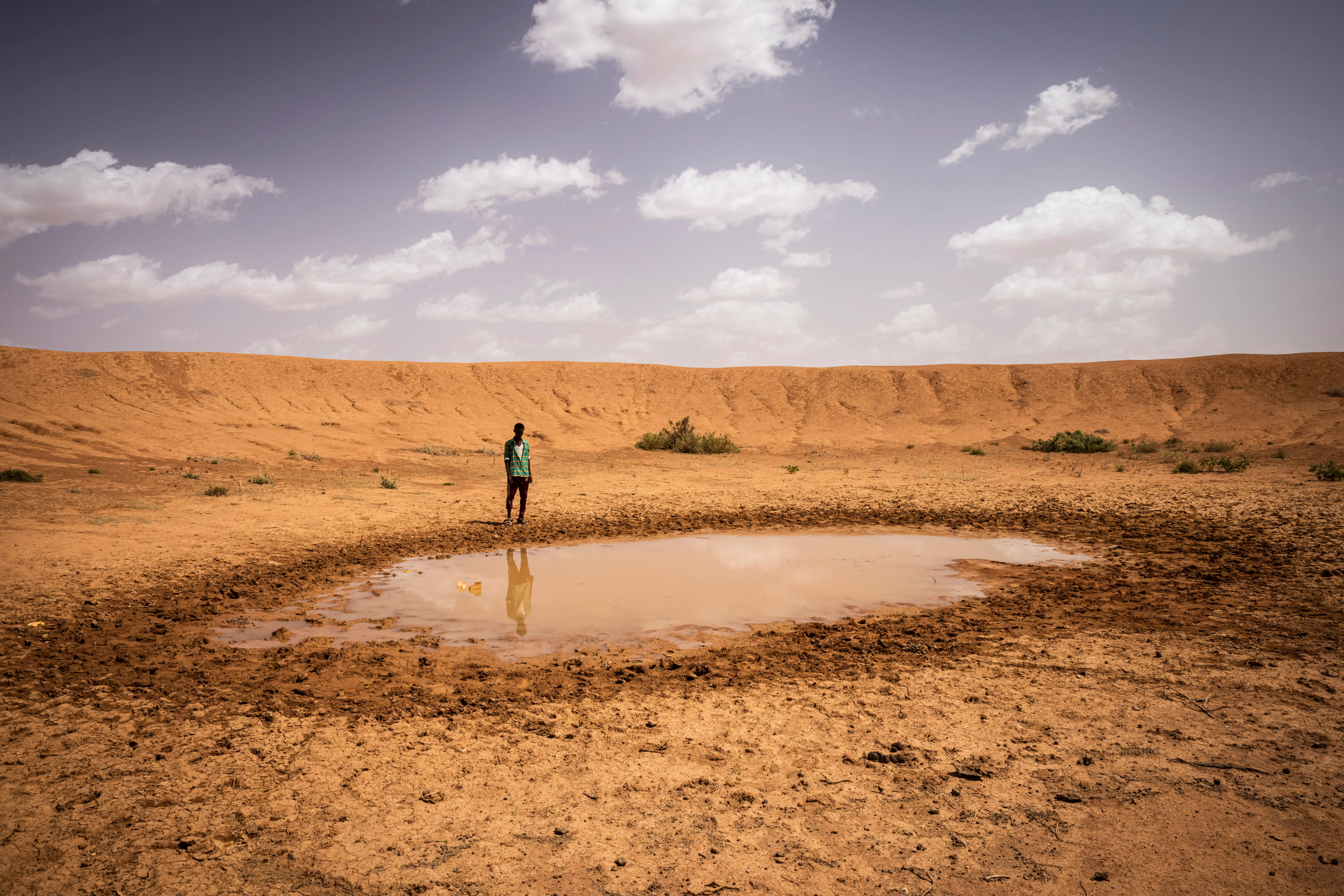 A dried up river basin in Somaliland is the result of an unprecedented drought in the Horn of Africa