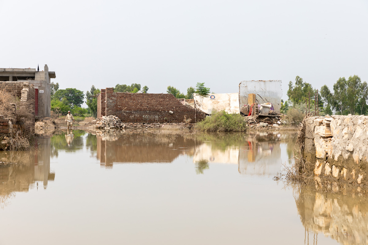 Nowshera District in Khyber Pakhtunkhwa, during the 2022 floods in Pakistan. (Photo: Shahzad Ahmad/UNDP)