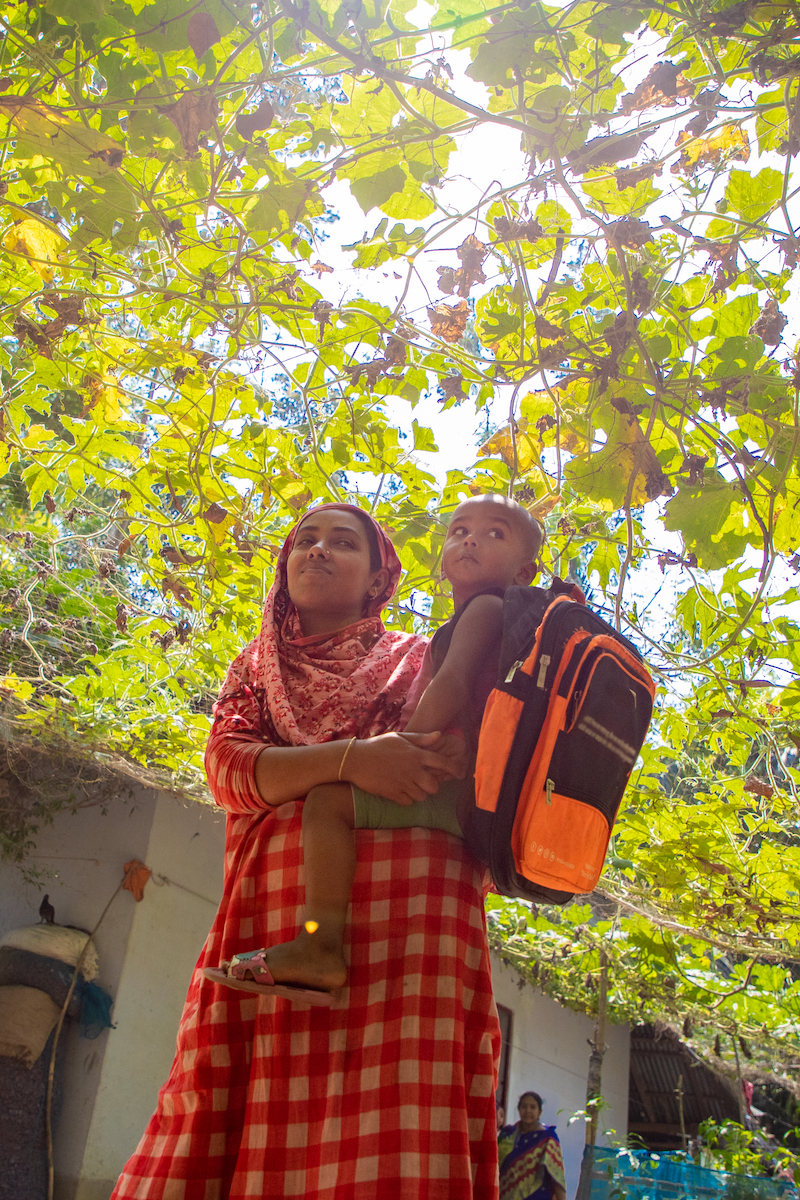 Hosenare Aktar (28) is a mother of 2 who has been trained in climate smart agriculture. (Photo: Gavin Douglas/ Concern Worldwide)