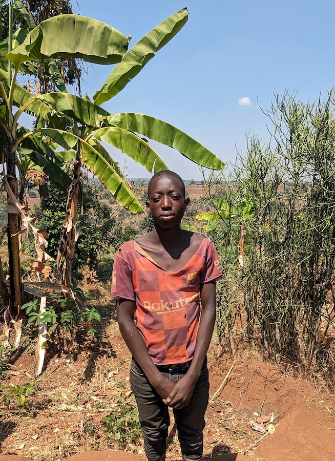 Theogene and his brother are one of 1,200 vulnerable households in two districts to be selected for the new Green Graduation Programme, launched in early 2023.