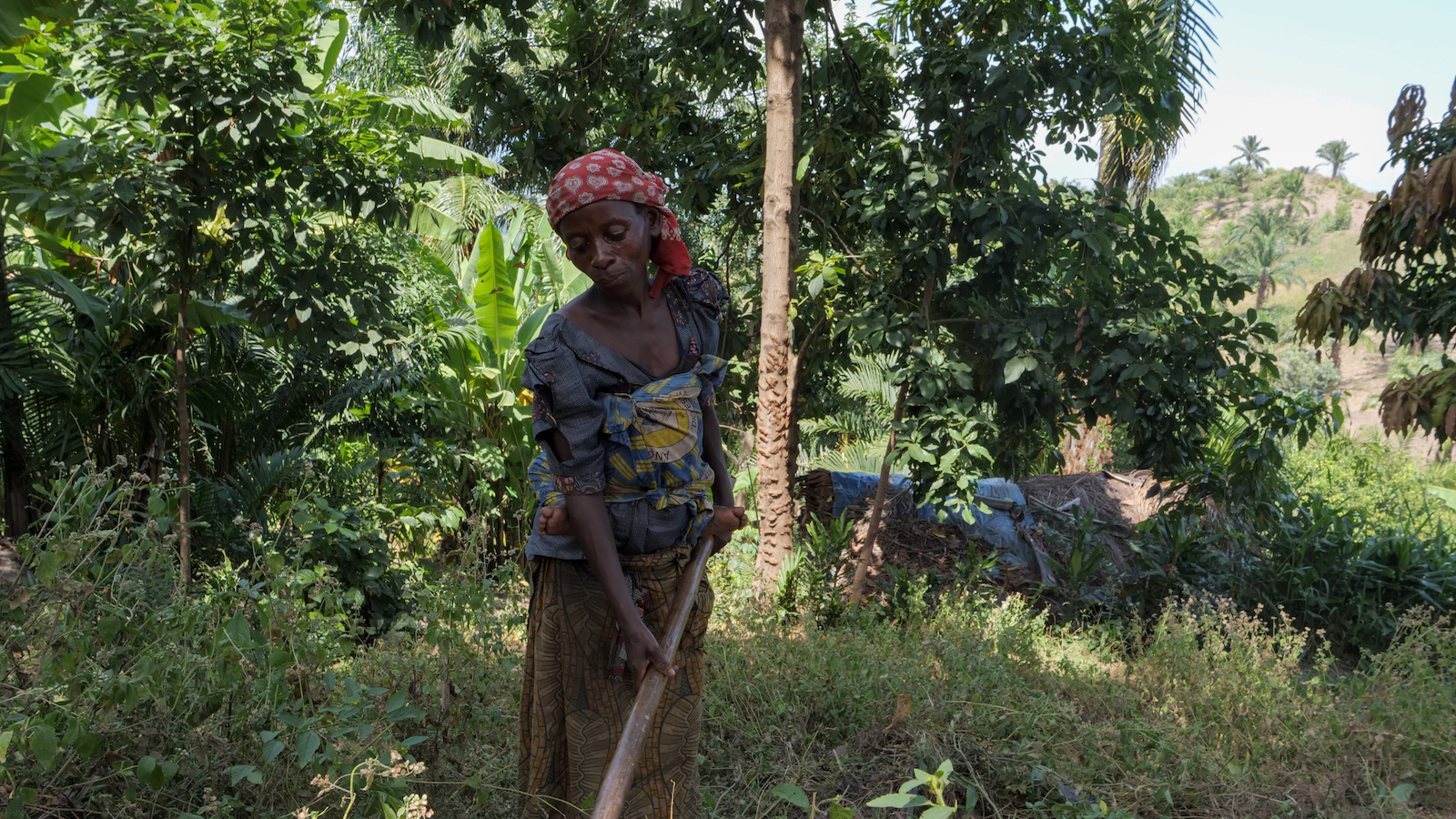 Perousse Bivugire (40) and her husband have four children, three of whom are at school. She works as a causal farm labourer, and finds it difficult to feed her children. She says her circumstances are down to poverty and the rising cost of food. (Photo: Eugene Ikua/Concern Worldwide)