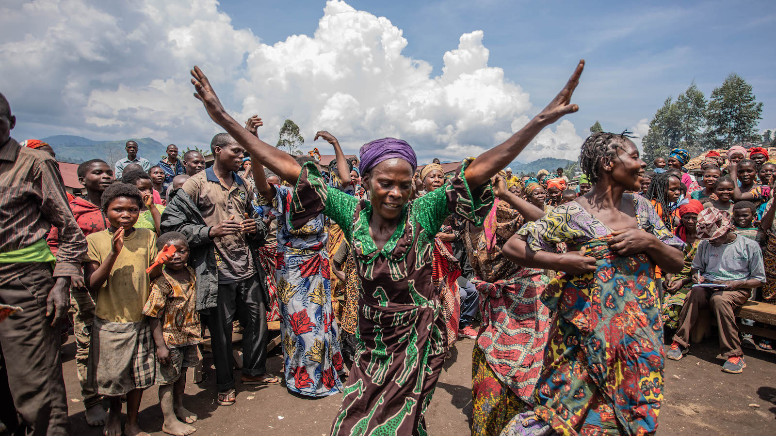 Concern CEO David Regan and the Concern team met the community of the Kisoko camp, Massisi. (Photo: Gabriel Nuru/Concern Worldwide)