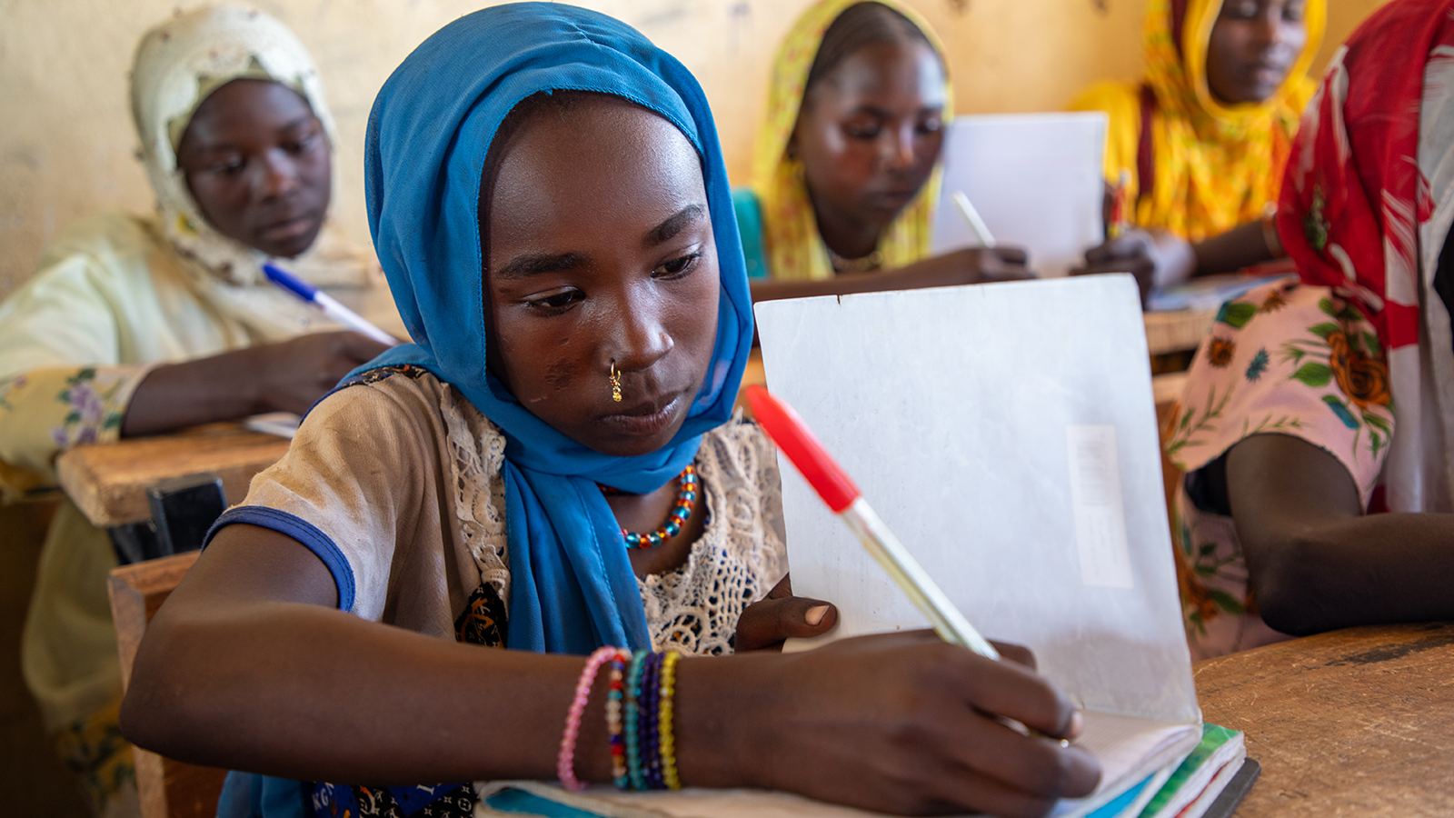 Pupil Iklasse Abdoulaye (9) attends Karo primary school in Chad as part of the Hope II Programme, enabling access to quality education for vulnerable students in Sila Province. (Photo: Eugene Ikua/Concern Worldwide)