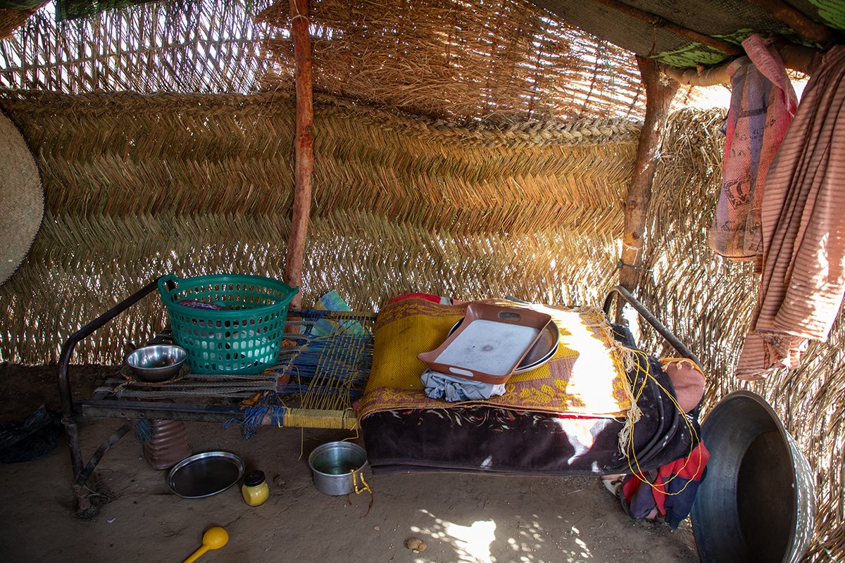 Another area of Nyla's home in one of Chad's refugee camps for displaced Sudanese civilians. (Photo: Eugene Ikua/Concern Worldwide)