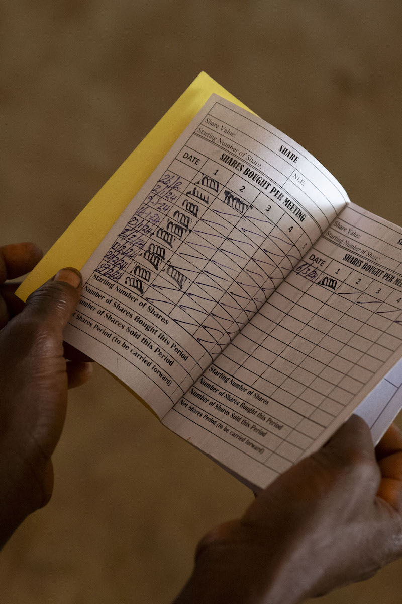Scenes from a VSLA meeting in Sierra Leone. (Photos: Kieran McConville/Concern Worldwide)