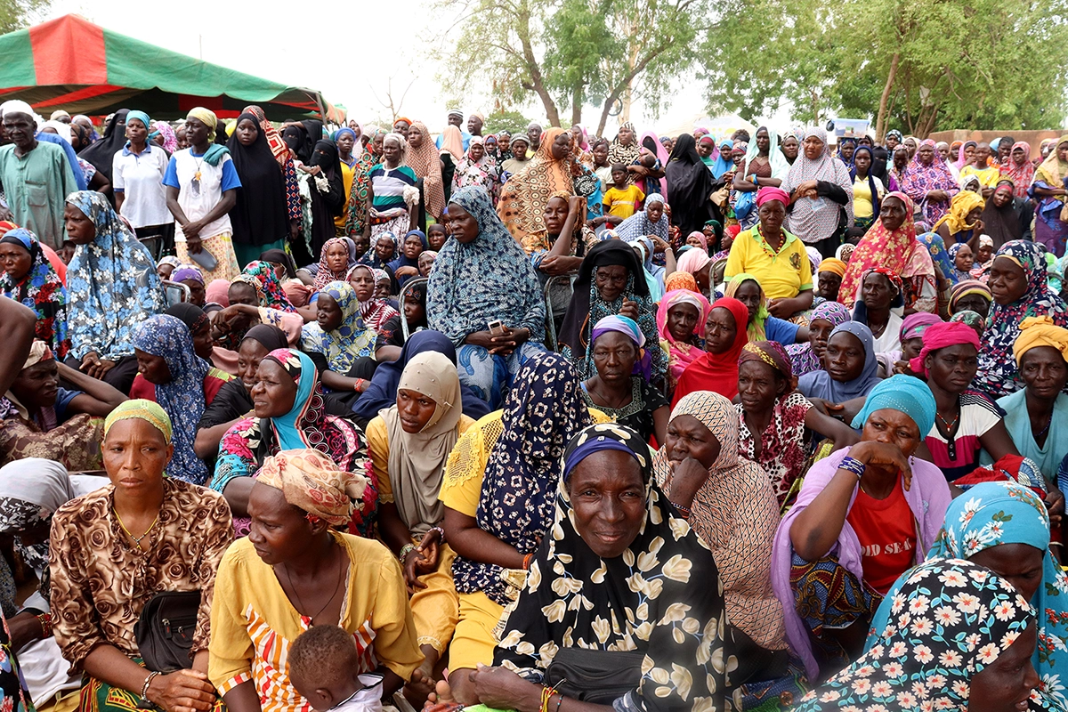 A Concern distribution in Poutenga, Burkina Faso. (Photo: Concern Worldwide)