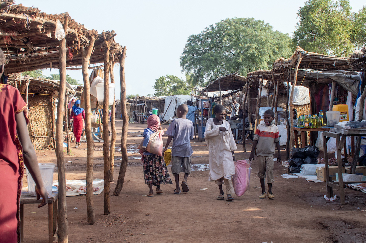 Wedweil displacement site in Northern Bahr el Ghazal, South Sudan. (Photo: Jon Hozier-Byrne/Concern Worldwide)