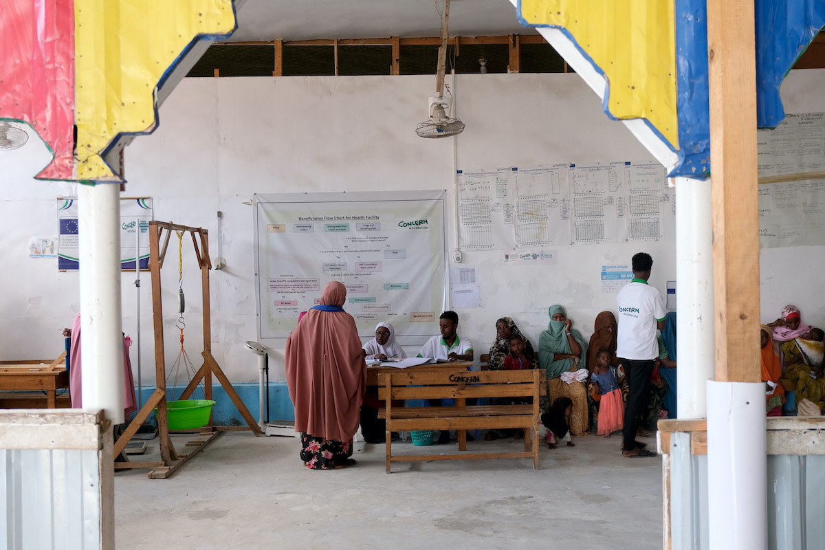 Siinka Dheer Health Facility, in the Afgooye area outside of Mogadishu. Photo: Hugh Golden/Concern Worldwide