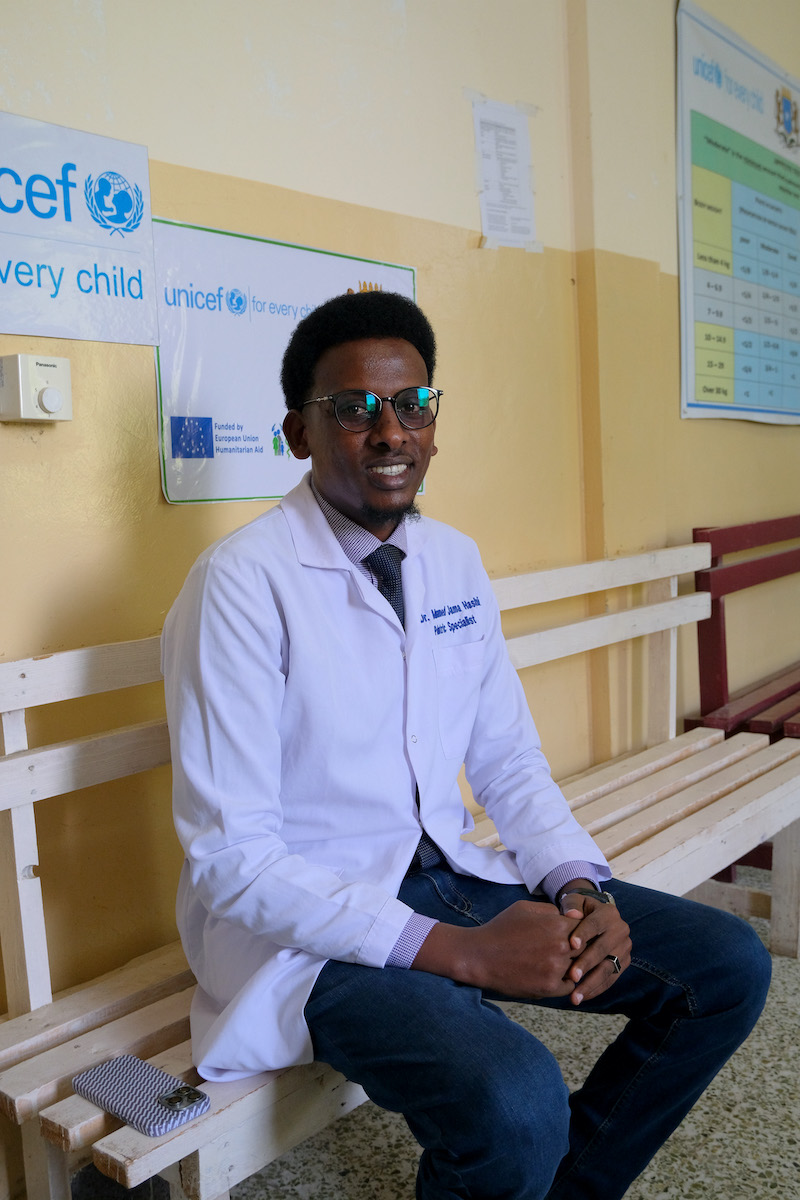 Dr. Muhammad Dek Jama at Banadir Hospital, Mogadishu. Photo: Hugh Golden/Concern Worldwide