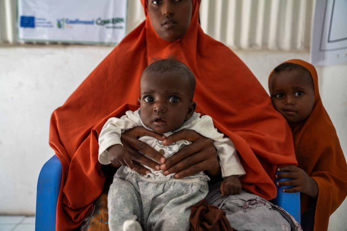 The Concern-supported Wadajir Health Center was able to treat both Naima* and newborn Leyla* for nutrition-related conditions. (Photos: Eugene Ikua/Concern Worldwide)