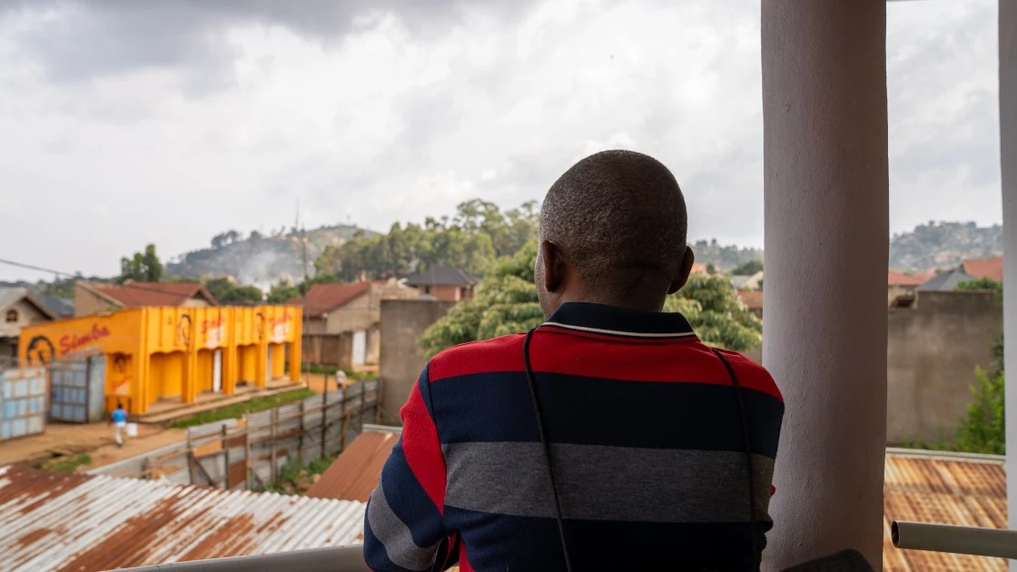 Felix* and his 12-year-old son fled their village with nothing. They received individual protection assistance from the EAST Program, led by Concern Worldwide. (Photo: Eugene Ikua/Concern Worldwide)