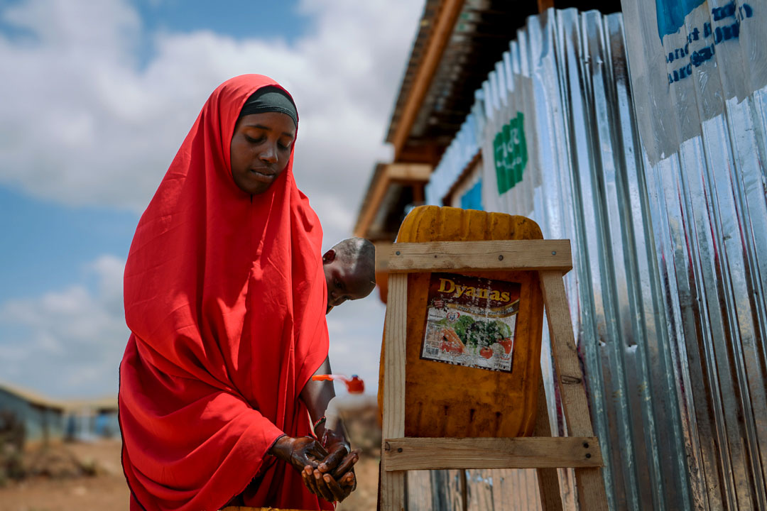 Owlio* collects water at a well constructed by Concern Somalia's emergency program team in Baidoa. (Photo: Concern Worldwide)