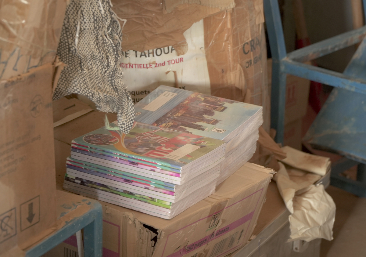 Textbooks that were distributed to schools as part of Concern's "Learning Together" program in Niger. (Photo: Concern Worldwide)