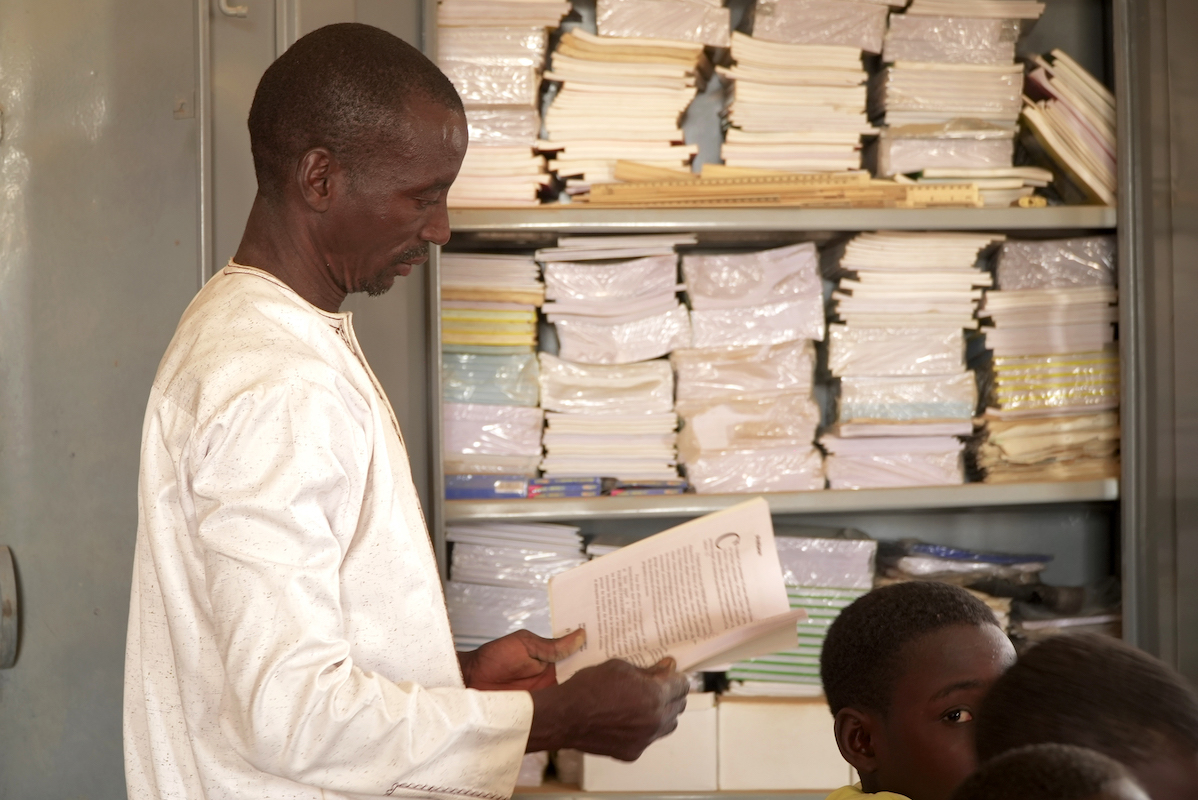 Ibrahim* is the principal of a school in Tahoua that participated in Learning Together, a Concern-led education program that ran from 2020-2025. (Photo: Concern Worldwide)