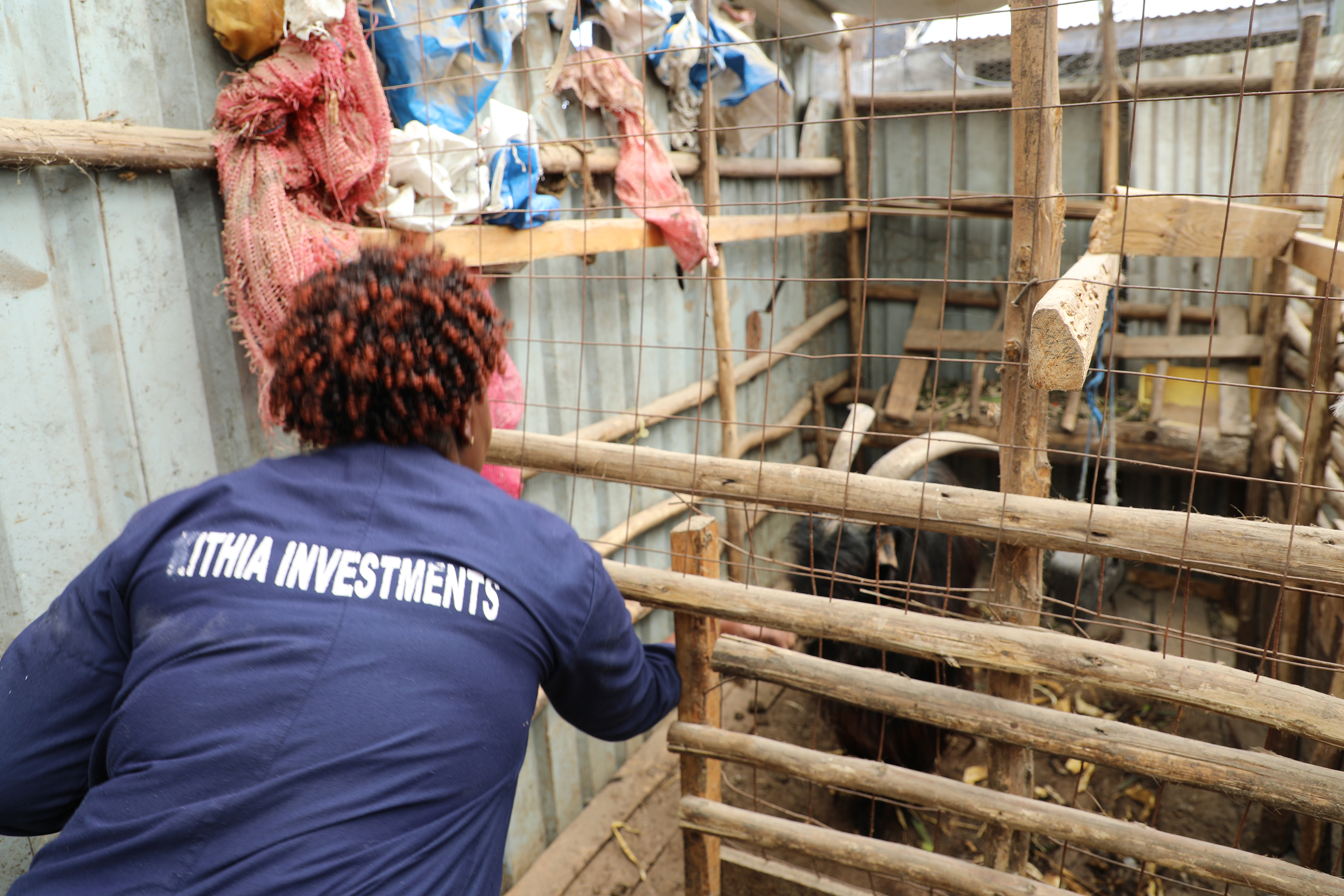 Fresha Wamboi lives in Reuben settlement in Nairobi with her husband and two children. She received business and urban agriculture training from Concern as part of our program, Advancing Food Security in Nairobi. (Photo: Shaloam Strooper/Concern Worldwide)