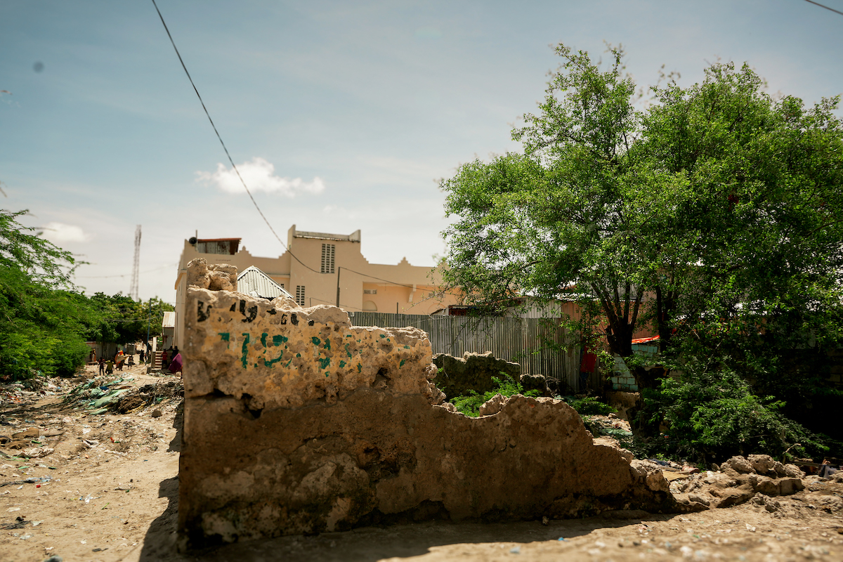 A local school in Mogadishu's Banadir region destroyed by recent floods.