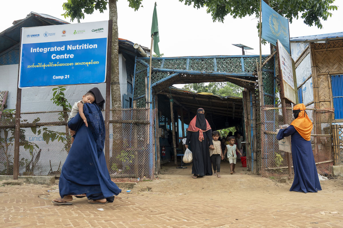 The Concern-supported Integrated Nutrition Center supports Rohingya children and their mothers in Camp 21 in Bangladesh.