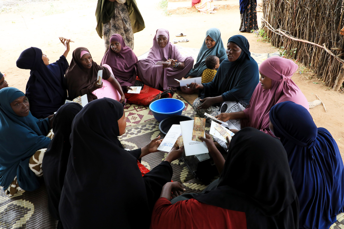 A meeting of the Fathi Mother-to-Mother support group in Kenya.