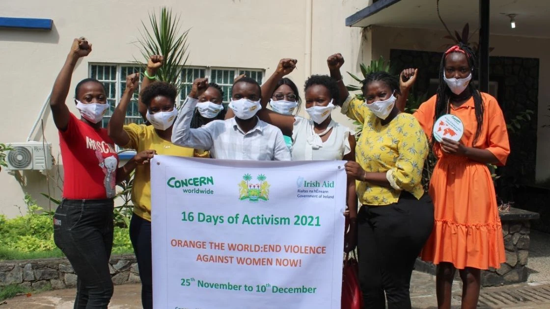 In Sierra Leone, men and women unite for 16 Days of Activism, an annual campaign to end violence against women.