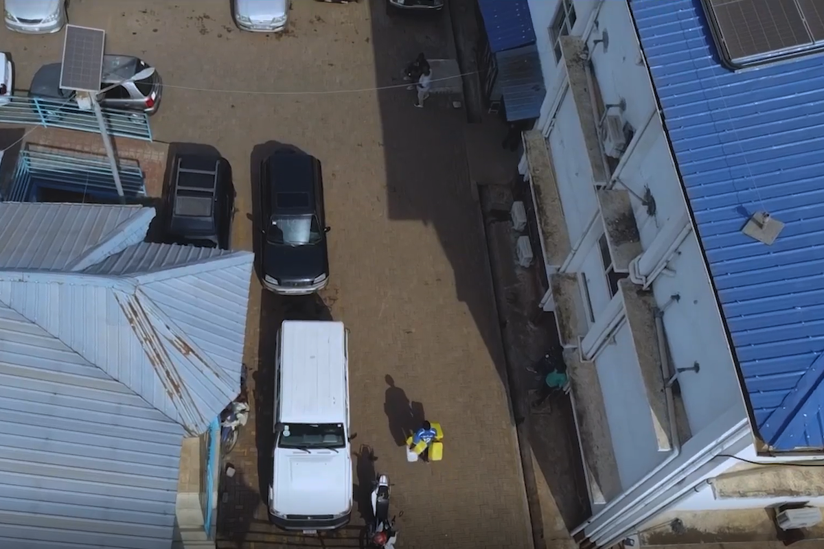 An overhead view of Rokupa Government Hospital in Freetown, Sierra Leone. The hospital opened in 2019. Photo: Concern Worldwide