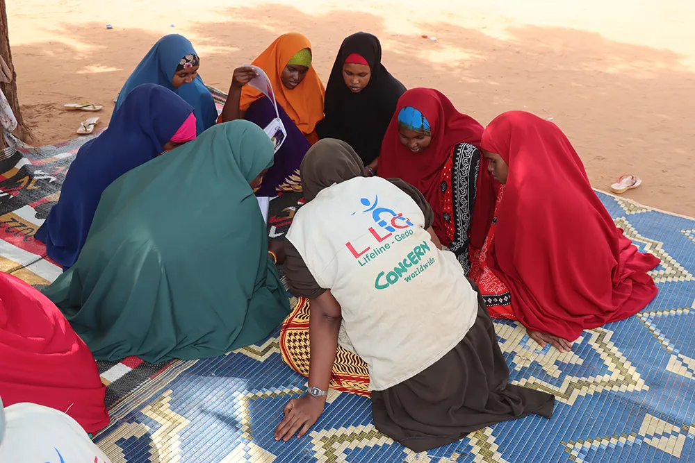 Somali women at a nutrition education session