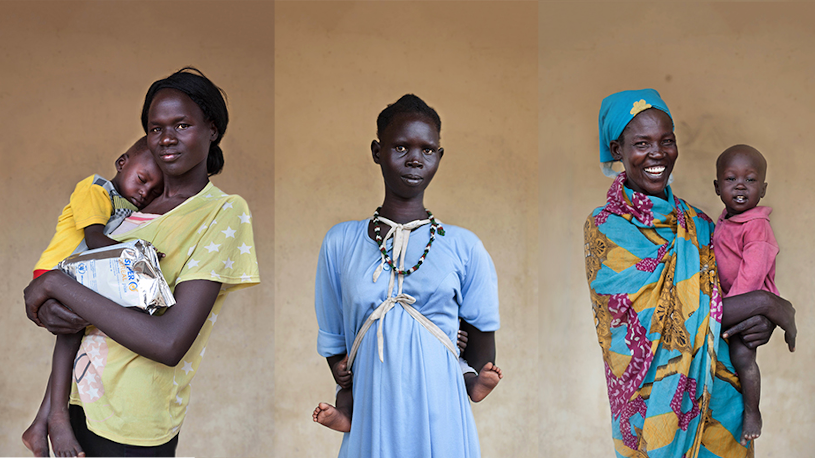 South Sudanese mothers and their children. 