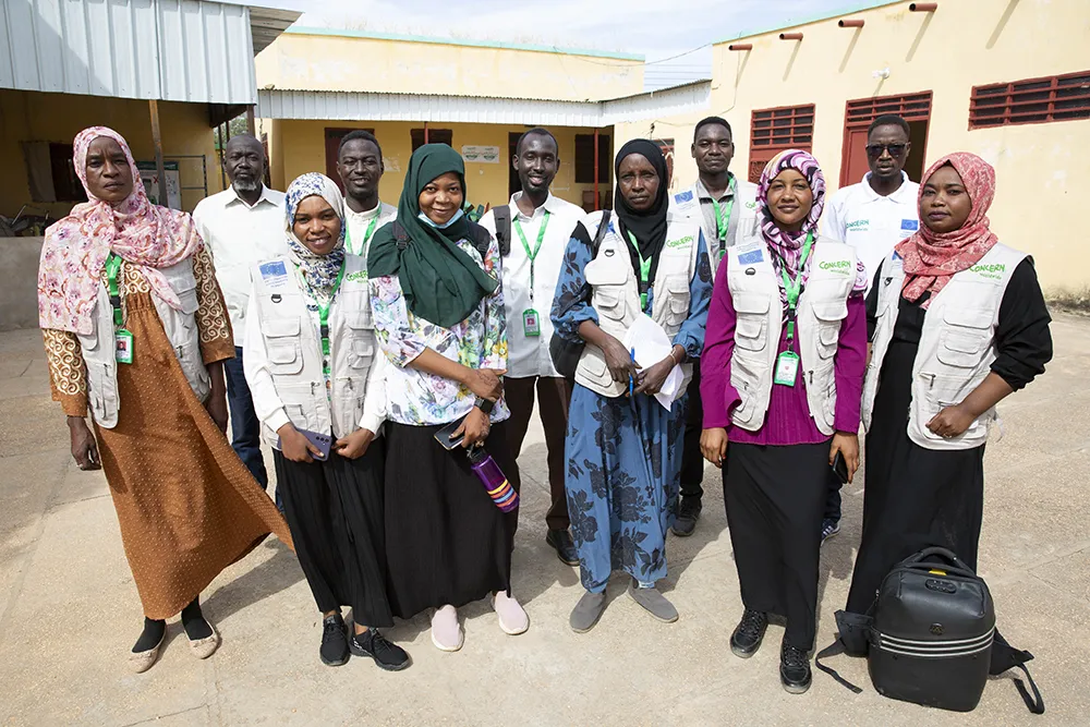 Members of Concern Worldwide's health and nutrition team in West darfur