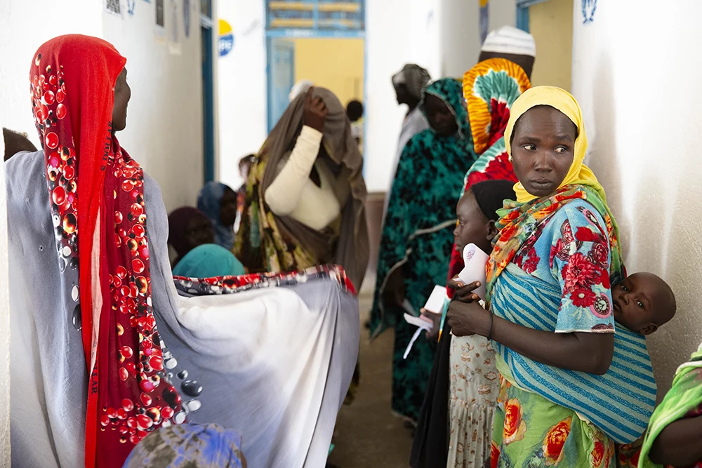 Patients at a Concern-supported health center in Central Darfur