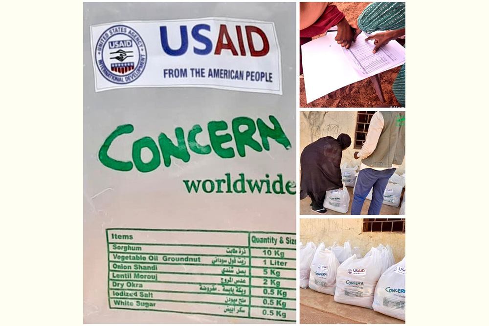 A Concern Worldwide distribution of essential food items in Sudan