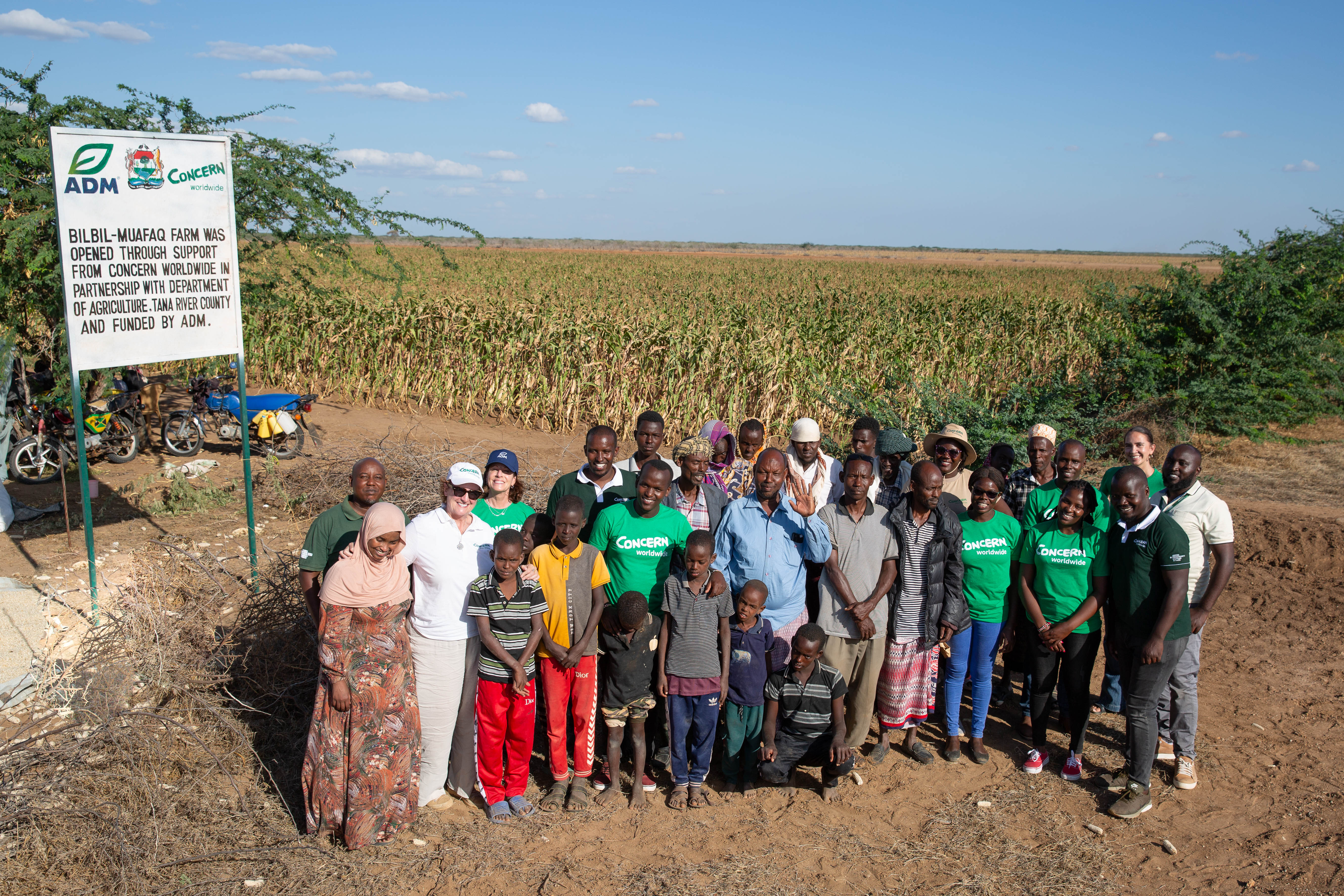 Concern team with ADM in Kenya