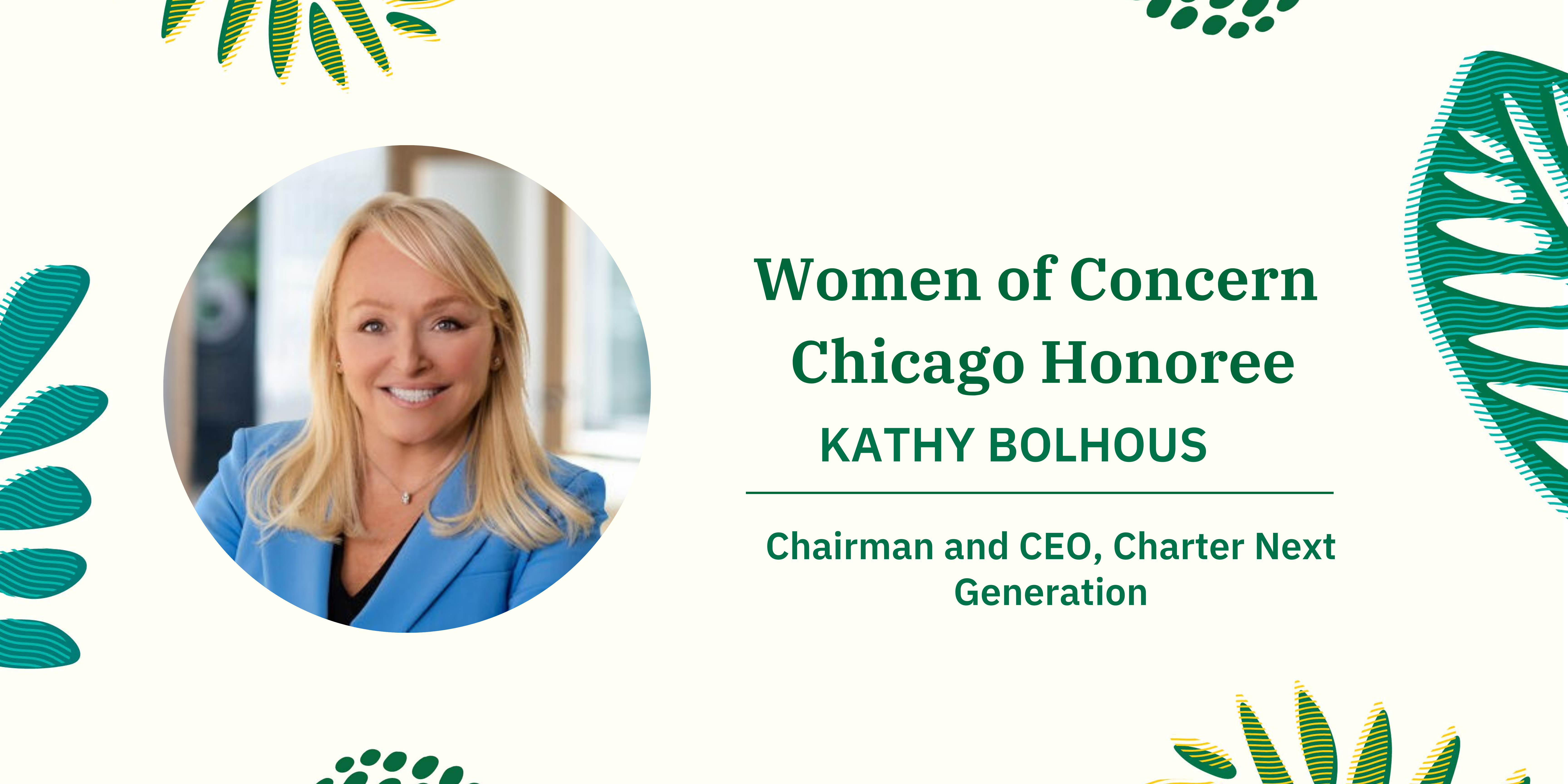 Kathy Bolhous Women of Concern Chicago Honoree