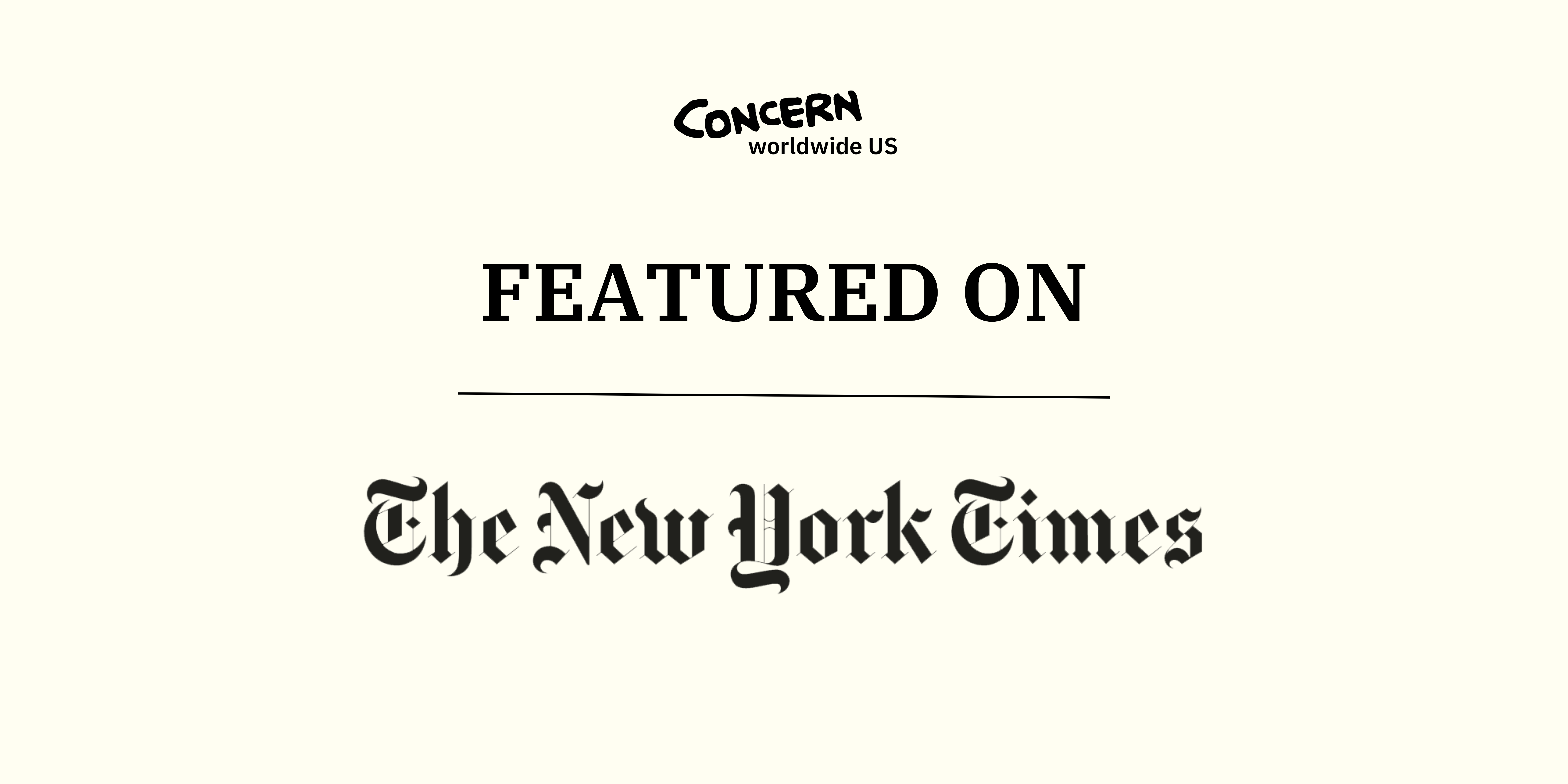 Feature of Concern on The New York Times