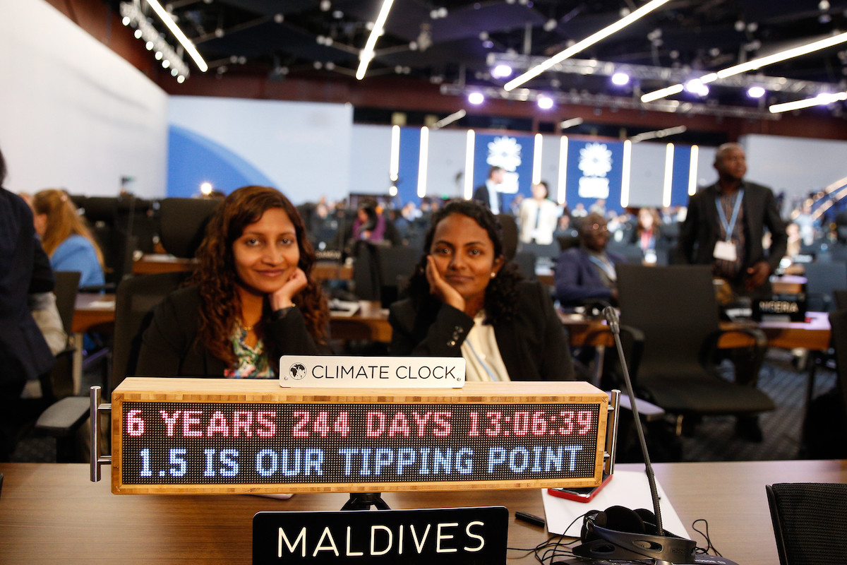 The climate clock and closing plenary at COP27.