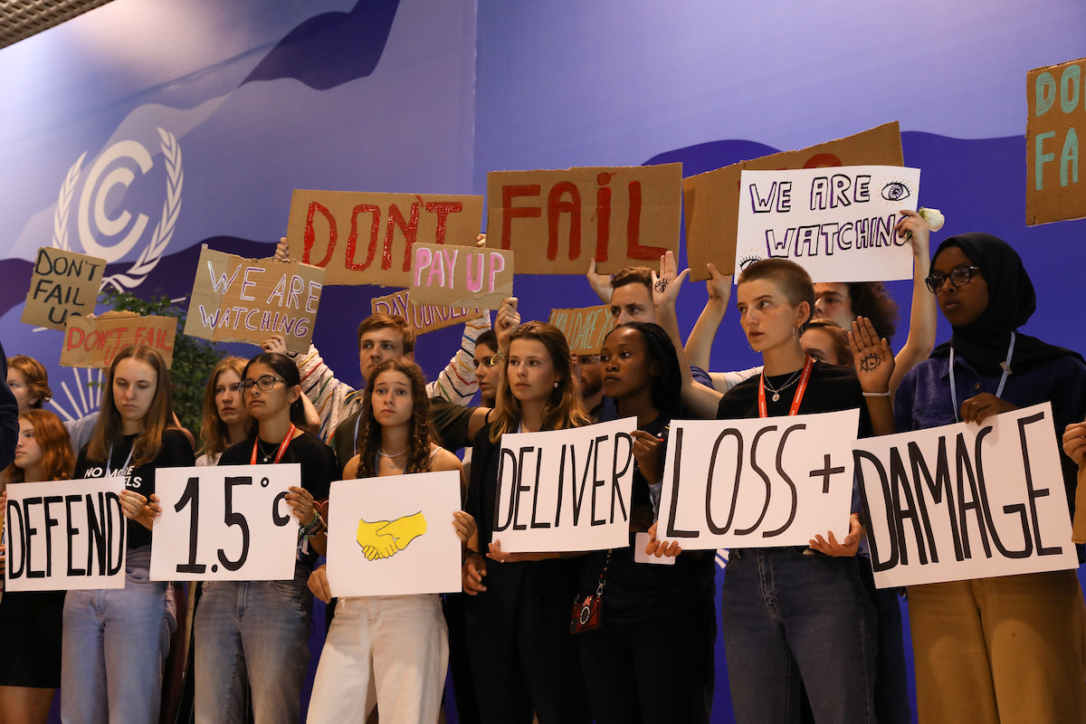 Youth activists at COP27 (Photo: UN Climate)